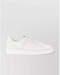 Balmain - Leather Low-Top Sneakers - Lyst