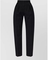 Max Mara - Wool Regular-Fit Striped Tailored Trousers - Lyst