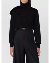 Moschino - Wool Turtleneck With Appliqué - Lyst