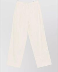 DUNST - Chino Trousers Cotton Blend Pleated Wide Leg - Lyst