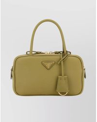 Prada - Na Calf Leather Shoulder Bag - Lyst