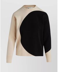 Tory Burch - Cotton Ribbed Crewneck Sweater - Lyst