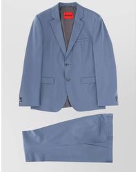 HUGO - Tailored Suit Notch Lapel Chest Pocket - Lyst