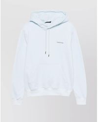Lanvin - Cotton Hooded Sweatshirt - Lyst
