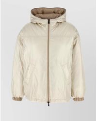 Brunello Cucinelli - Polyester Full-Length Jacket Clothing - Lyst