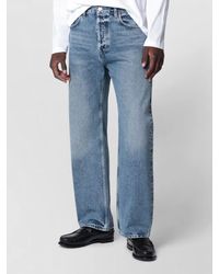 Agolde - Straight Leg Denim Jeans Five Pockets Belt Loops - Lyst