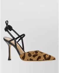Fendi - Leather Printed Pumps - Lyst