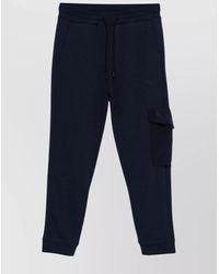 Paul & Shark - Joggers Featuring Elastic Waistband And Ribbed Cuffs - Lyst