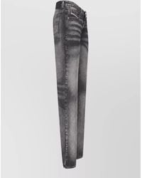 DIESEL - Denim Mid-Rise Straight-Leg Jeans - Lyst
