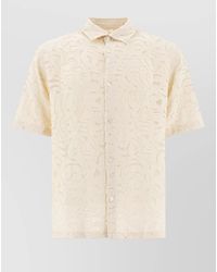 NN07 - Freddy Shirt Tailored Collar Short Sleeves Texture - Lyst