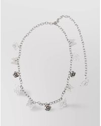 Blumarine - Butterfly Initial Rose Charm Chain Belts - Lyst