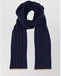 Brunello Cucinelli - Ribbed Cashmere Scarf - Lyst