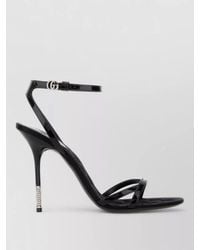 Gucci - Leather Sandals Open Toe Ankle Strap - Lyst