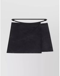 Givenchy - Denim Wrap Mini Skirt - Lyst