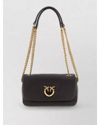 Pinko - Love Bag Medium Leather Clutch Bag - Lyst