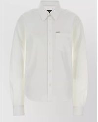 DSquared² - Poplin Shirt Long Sleeves Regular Fit Chest Pocket - Lyst