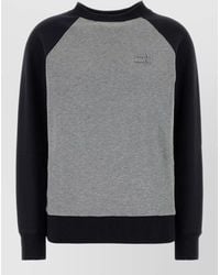 Miu Miu - Cotton Crew Neck Sweatshirt Raglan Sleeves - Lyst