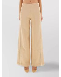 Max Mara - Cotton Wide-Leg Trousers - Lyst
