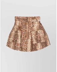 Zimmermann - Silk Blend Printed Mini Skirt - Lyst