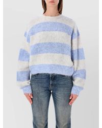 American Vintage - Alpaca-Blend Thick-Knit Cropped Crew-Neck Sweater - Lyst