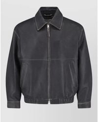 DUNST - Buttoned Cuff Coat Point Collar Pockets - Lyst