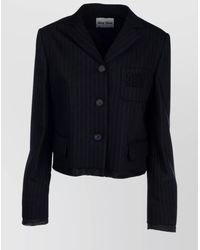 Miu Miu - Jackets With Front Pocket And Pinstripe Pattern - Lyst