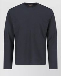 Zanone - Crew Neck Long Sleeve Casual T-Shirt - Lyst