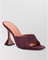 AMINA MUADDI - Suede Open-Toe Mules - Lyst