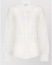 P.A.R.O.S.H. - Silk Long-Sleeve Shirt - Lyst
