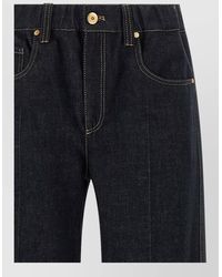 Brunello Cucinelli - Denim High-Rise Wide-Leg Jeans - Lyst