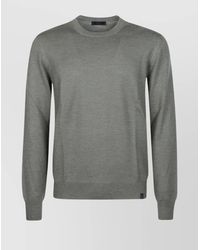 Fay - Fine Wool Crew Neck Long Sleeve Sweater - Lyst