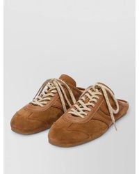 Dries Van Noten - Leather Sneakers Round Toe Rubber Sole - Lyst