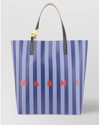 Marni - Striped Tribeca Tote Bag - Lyst