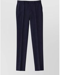 BOSS - Virgin Wool Slim-Fit Tailored Trousers - Lyst
