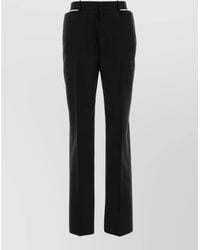 Jil Sander - Wool Straight Leg Trousers Belt Loops - Lyst