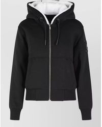 Moose Knuckles - Cotton Blend Relaxed Fit Zip Hoodie - Lyst