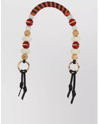 Etro - Beaded Handle Rings Leather Straps - Lyst