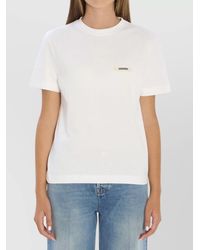 Jacquemus - Le T-Shirt Gros Grain Logo Cotton T-Shirt - Lyst