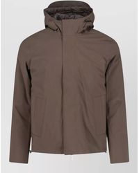 K-Way - Padded Hooded Raincoat - Lyst