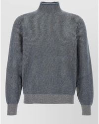 Brunello Cucinelli - Two-Tone Cashmere Sweater - Lyst