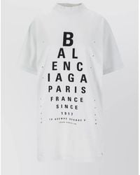 Balenciaga - Cotton Oversized Distressed Logo Print T-Shirt - Lyst