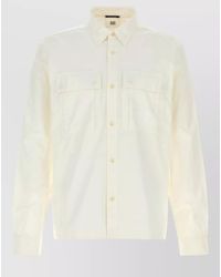 C.P. Company - Poplin Shirt Chest Pockets Long Sleeves - Lyst