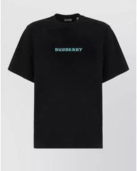 Burberry - Cotton Crew Neck T Shirt Graphic Print - Lyst