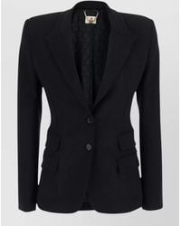 Elisabetta Franchi - Single-Breasted Tailored Blazer - Lyst