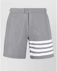 Thom Browne - Swim Tech 4 Bar Swim Shorts - Lyst