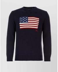Polo Ralph Lauren - Cotton Intarsia Crewneck Jumper - Lyst