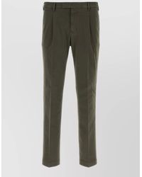 PT Torino - Stretch Cotton Pants Regular Fit Pleated - Lyst