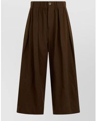 Uma Wang - Virgin Wool High-Rise Pleated Wide-Leg Trousers - Lyst