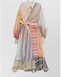 Zimmermann - Striped Pattern Dress - Lyst