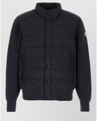 Moncler - Cotton Blend Cardigan Padded Casual Style - Lyst